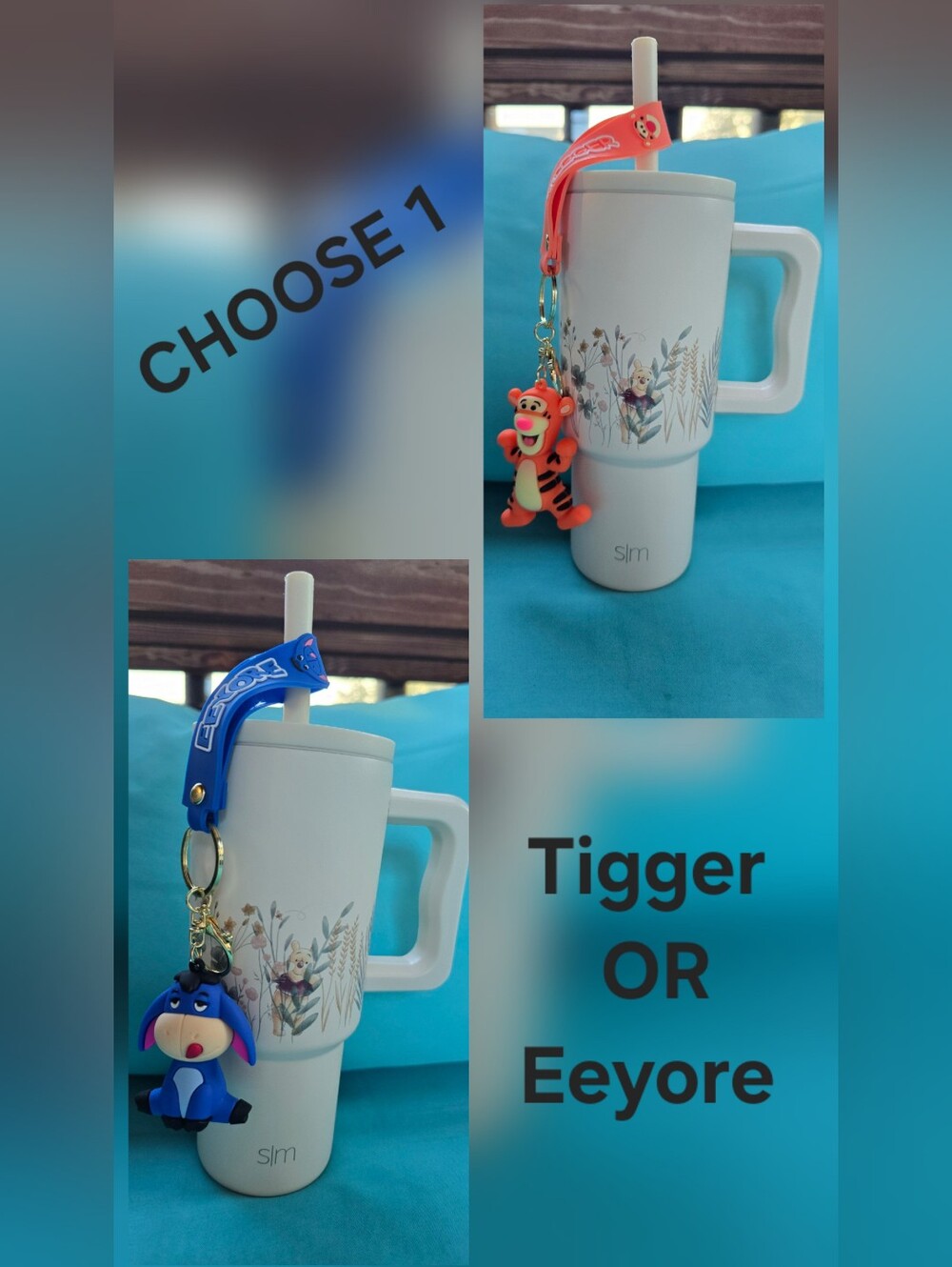Winnie The Pooh Tumbler & Keychain Combo